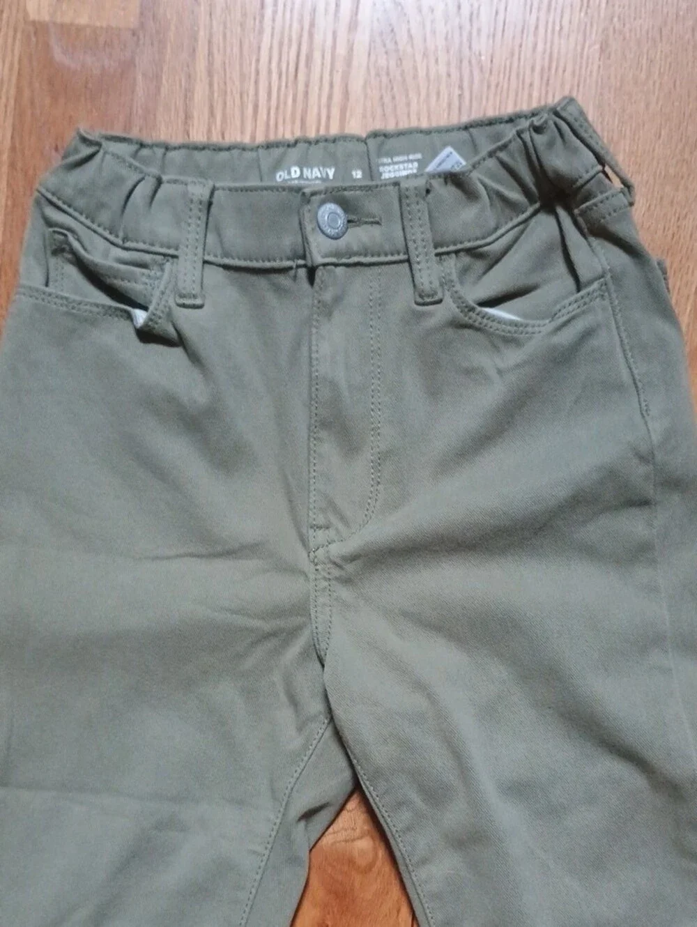 Old Navy Olive Green Slim Tapered Rockstar Jeggings